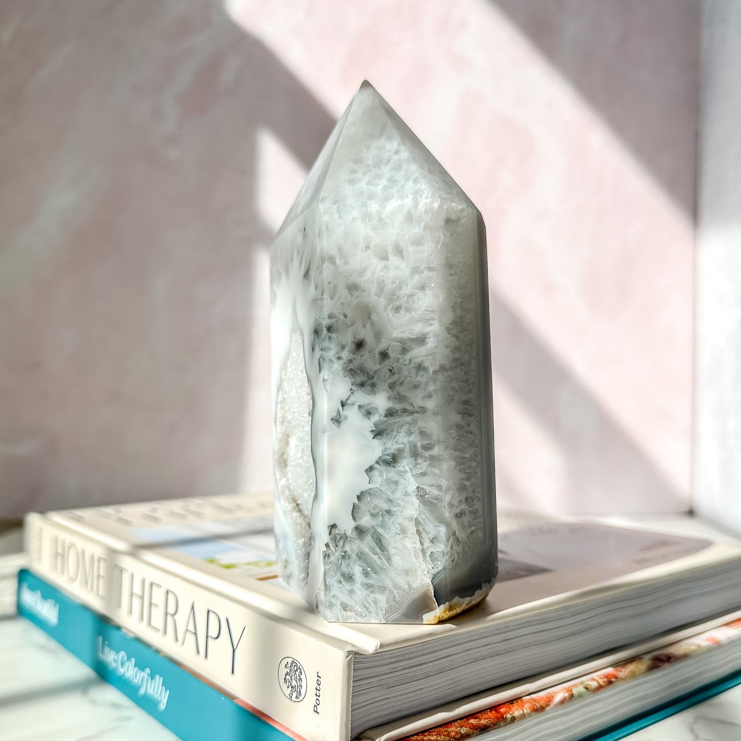 Agate Large Druzy Tower #1 (2 lbs 4 oz)