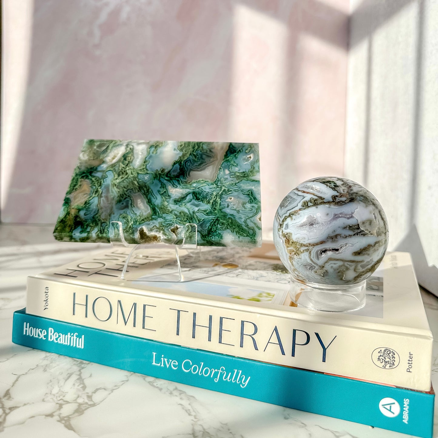 Green Moss Agate Slab #1 ( 14.6 oz)