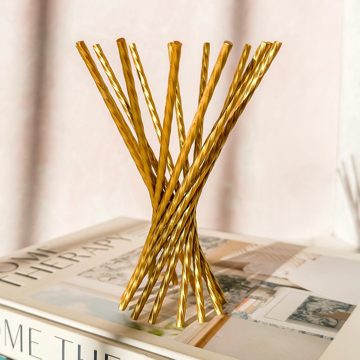 Gold Twist Sphere Stand