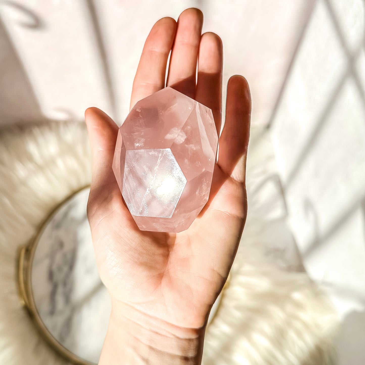 Rose Quartz Freeform #1  ( 7.5 oz )