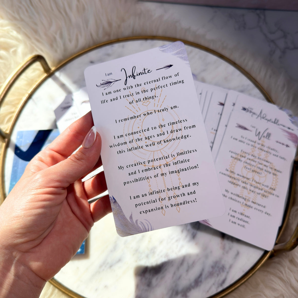 Power Affirmation Journal Set with Affirmation Cards