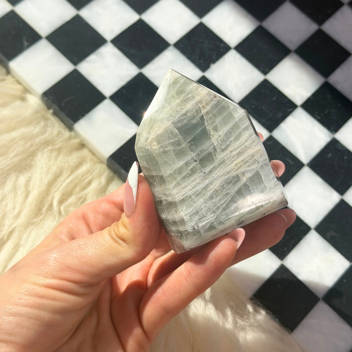 Aquamarine Tower 0.49 lb Brazilian Natural Crystal Point Decor