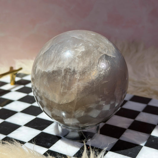 Blue Rose Quartz Sphere (2.85 lbs)