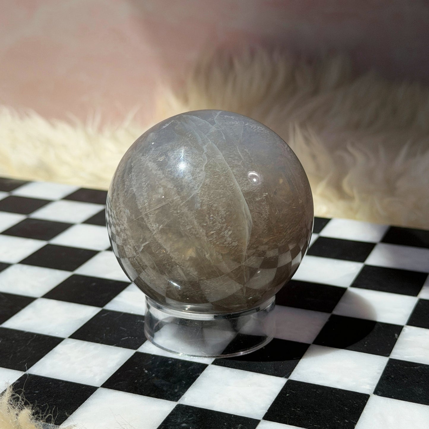 Blue Rose Quartz Sphere (0.95 lbs)