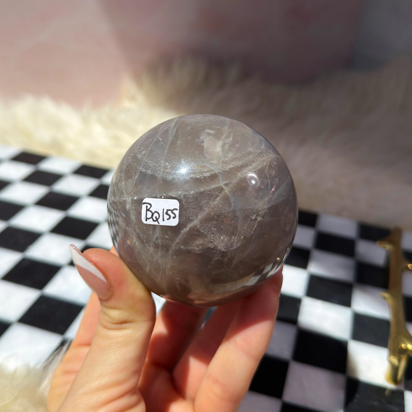 Blue Rose Quartz Sphere (0.95 lbs)