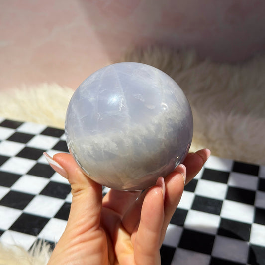 Blue Rose Quartz Sphere (1.34 lbs)