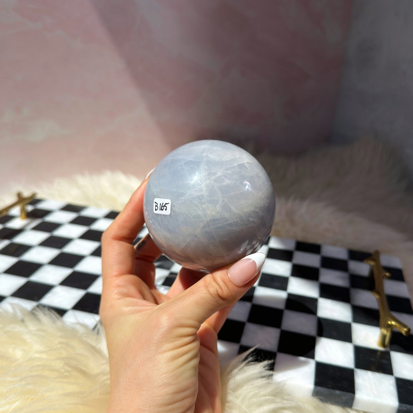 Blue Rose Quartz Sphere (1.34 lbs)