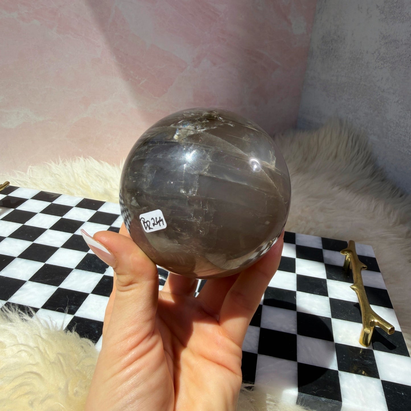 Blue Rose Quartz Sphere (1.62 lbs)