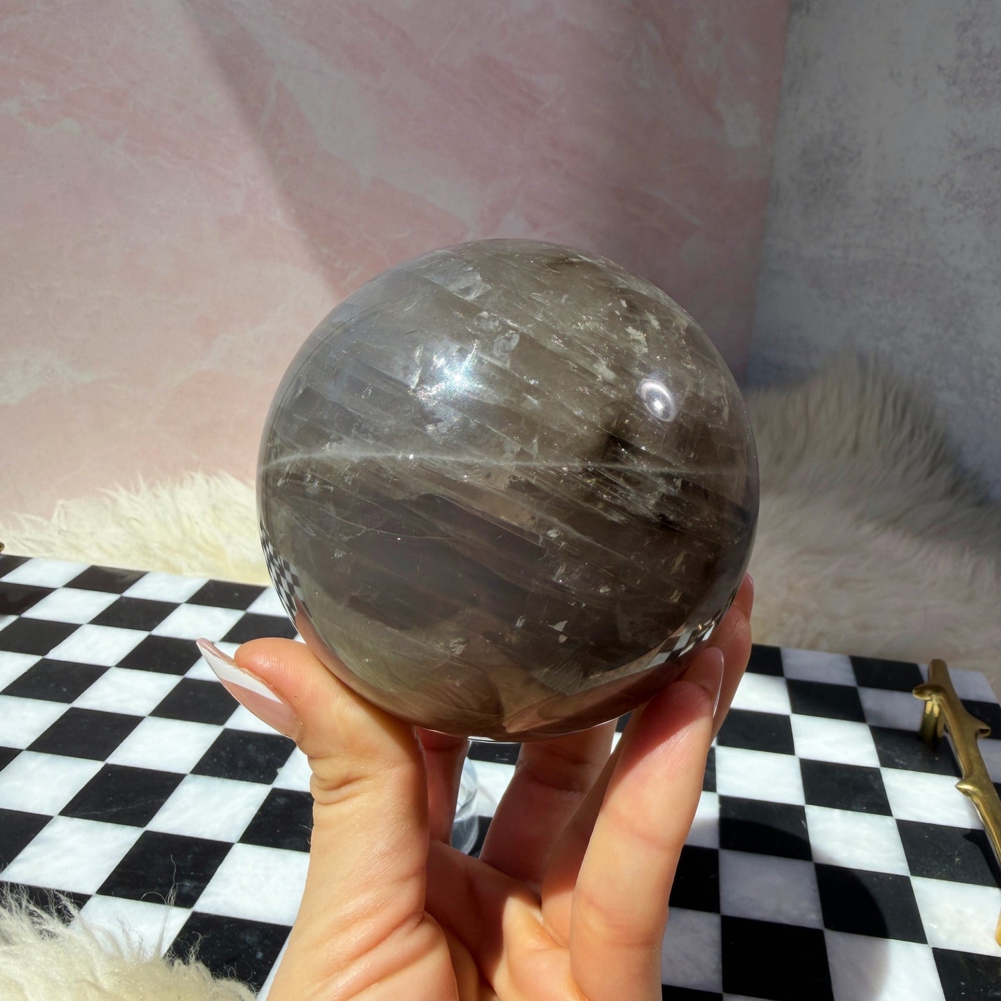 Blue Rose Quartz Sphere (1.62 lbs)