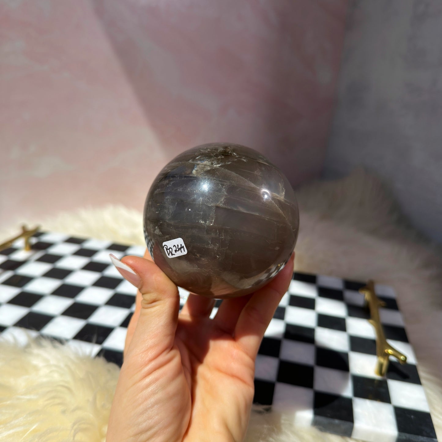 Blue Rose Quartz Sphere (1.62 lbs)