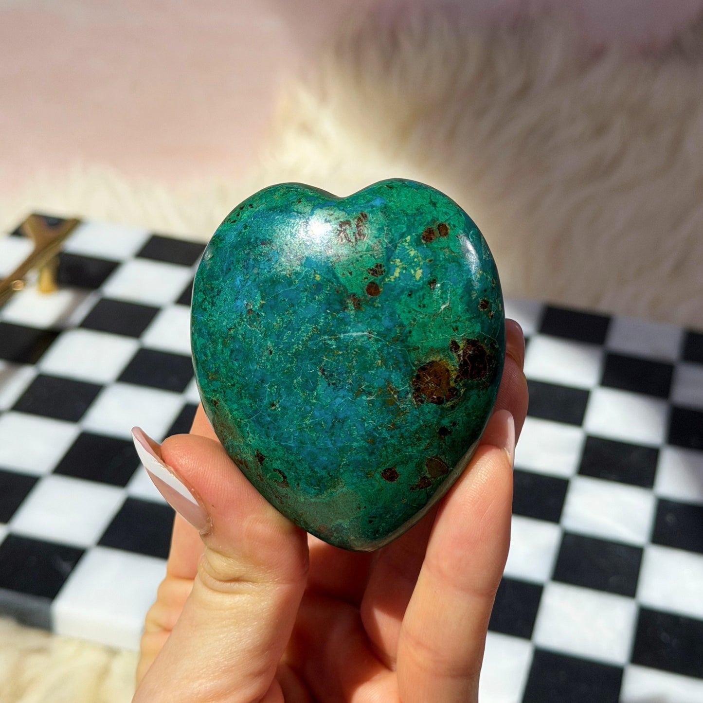 Chrysocolla Heart Crystal (0.33 lb)