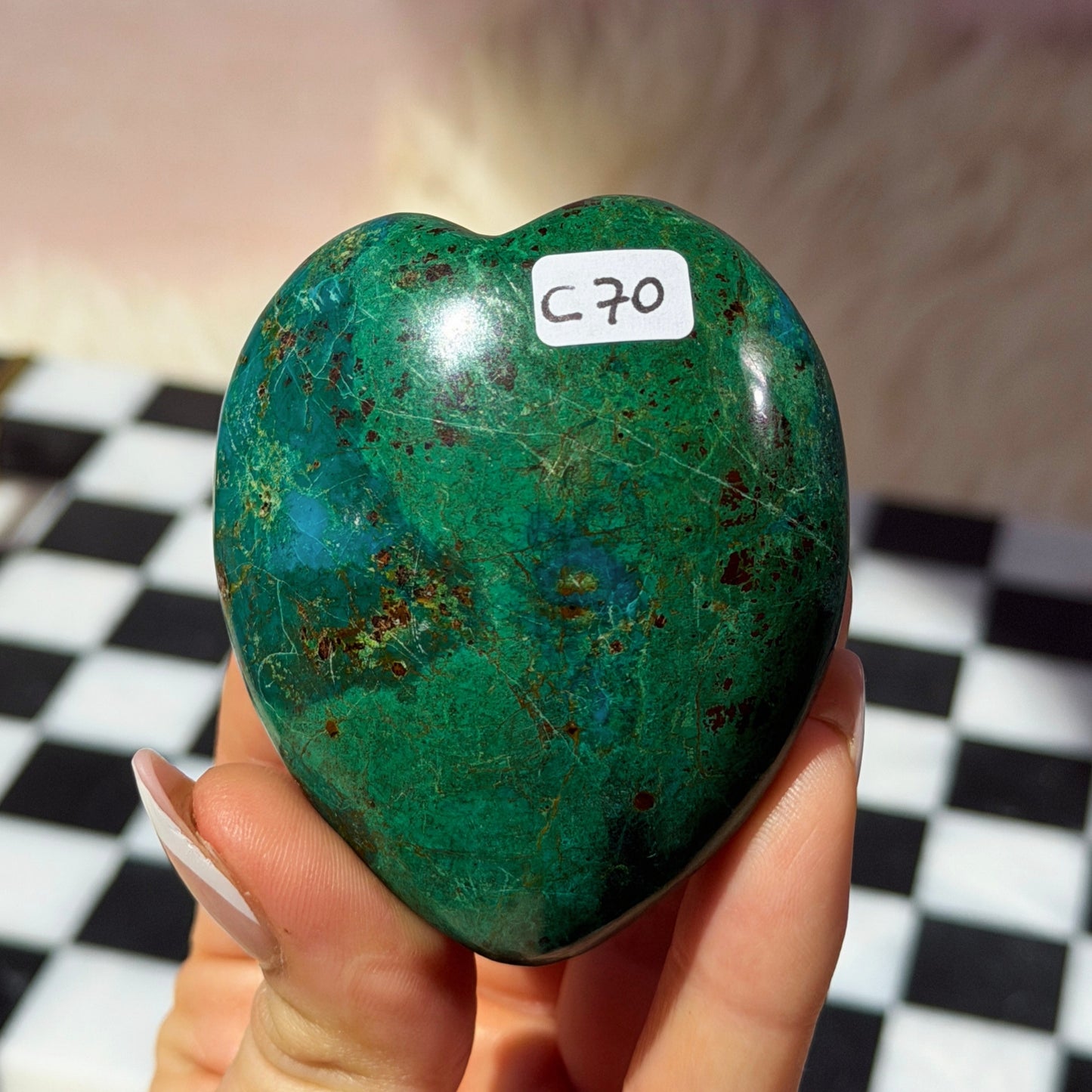 Chrysocolla Heart Crystal (0.33 lb)