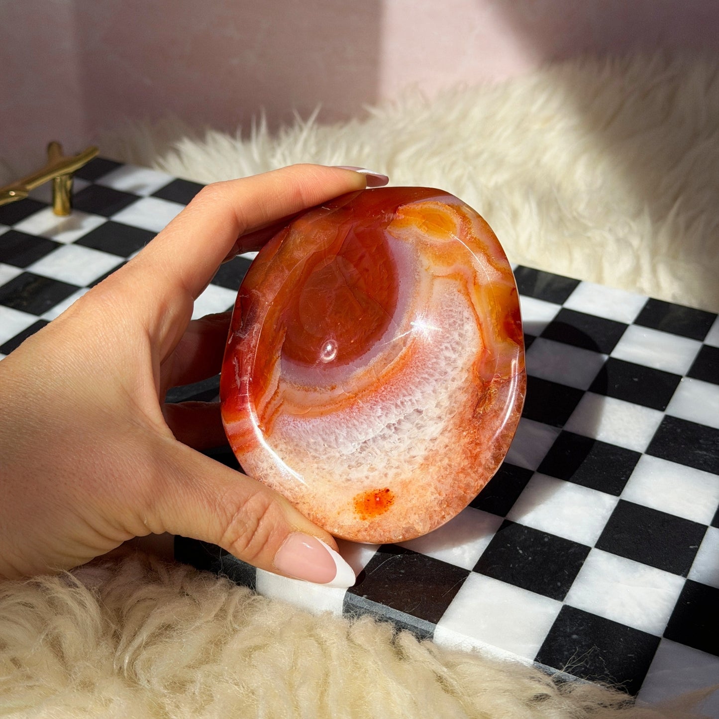 Carnelian Crystal Bowl (0.91lb)