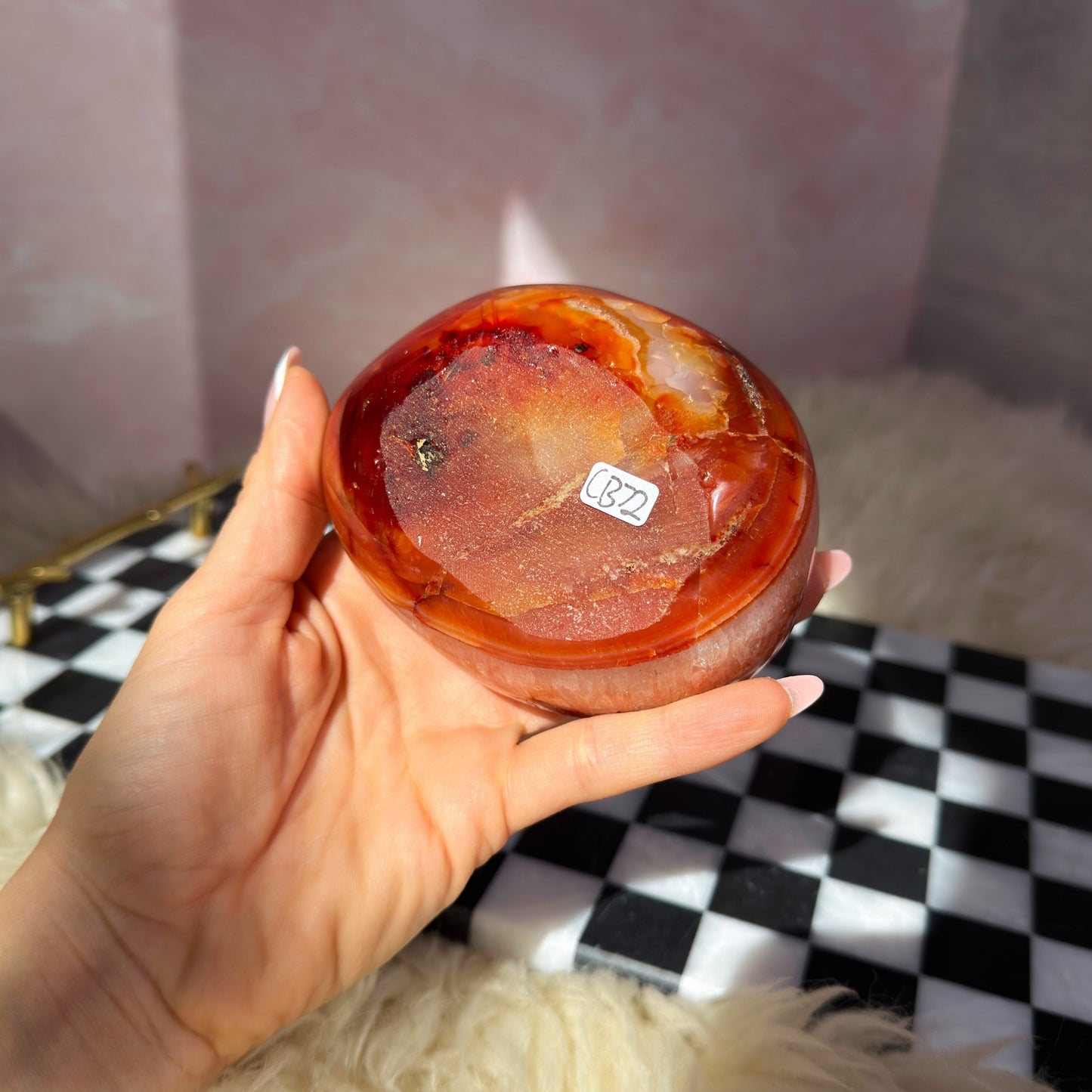 Carnelian Crystal Bowl (0.91lb)