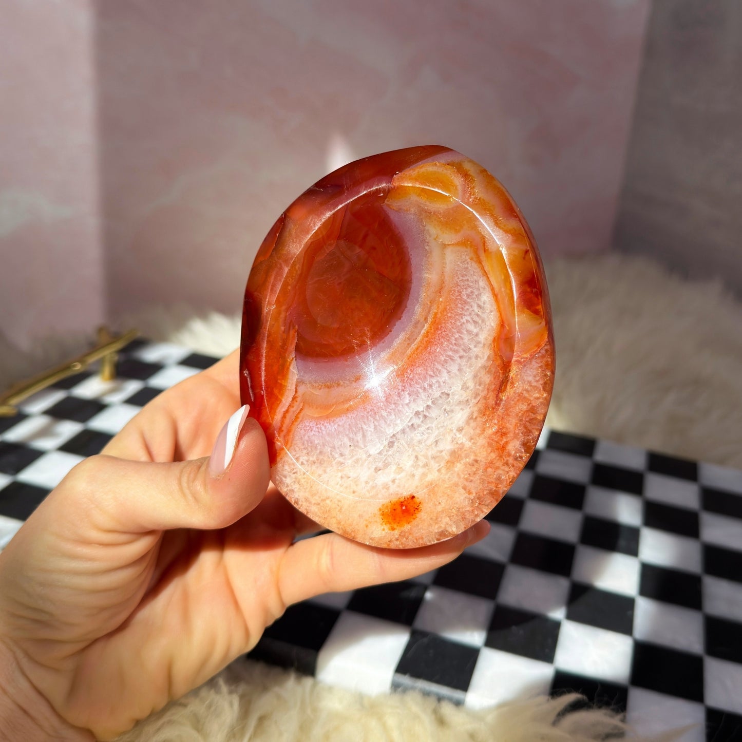 Carnelian Crystal Bowl (0.91lb)