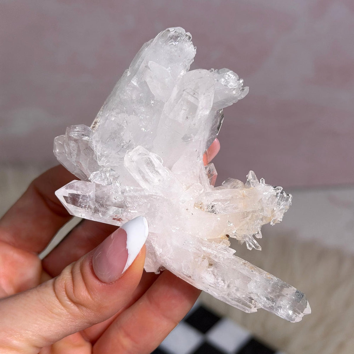 Colombian Lemurian Quartz Cluster 101g Natural Crystal Decor