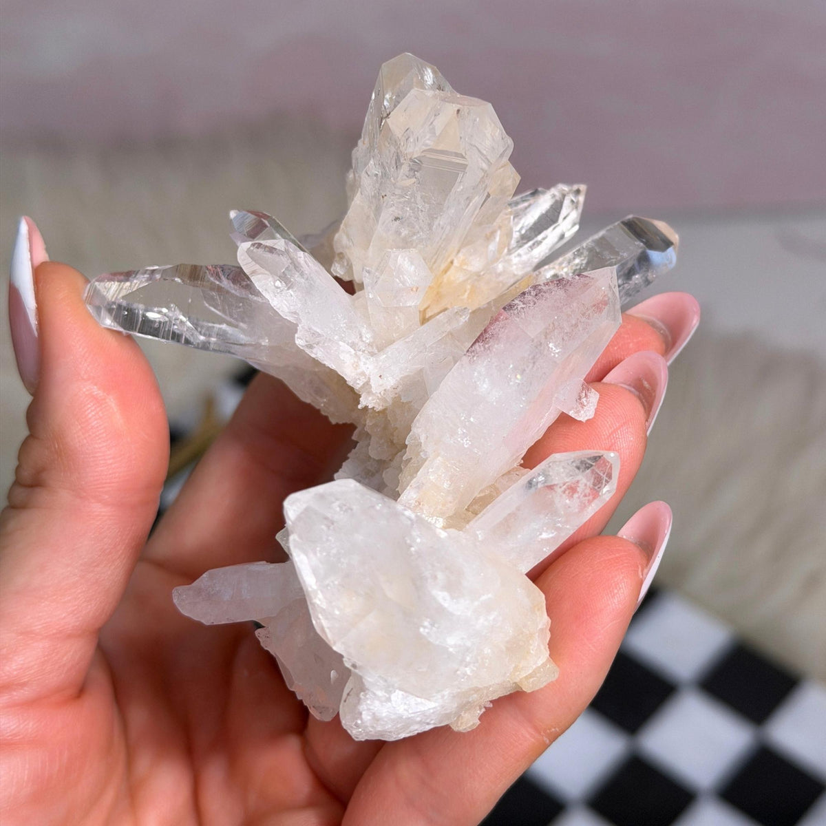 Colombian Lemurian Quartz Cluster 104g Natural Crystal Decor