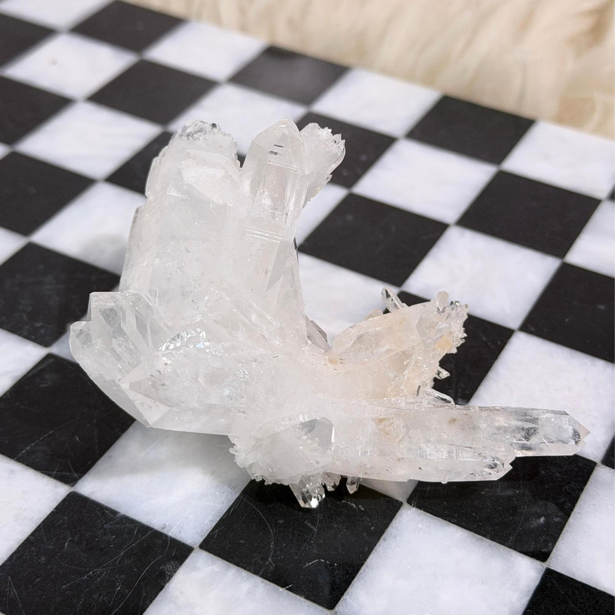 Colombian Lemurian Quartz Cluster 101g Natural Crystal Decor