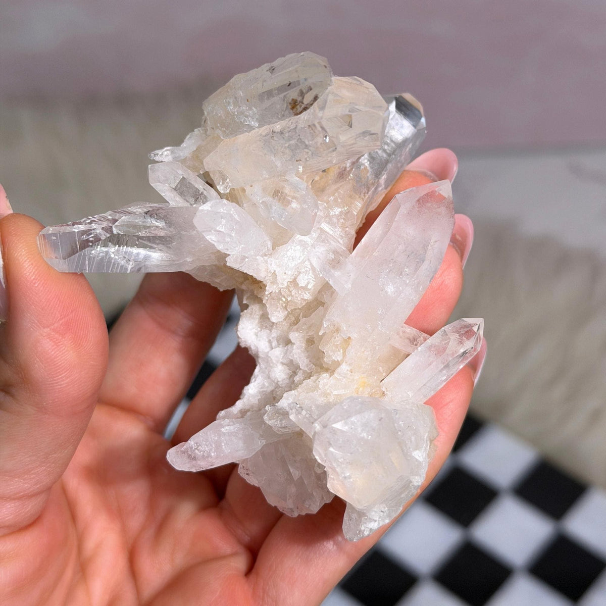 Colombian Lemurian Quartz Cluster 104g Natural Crystal Decor