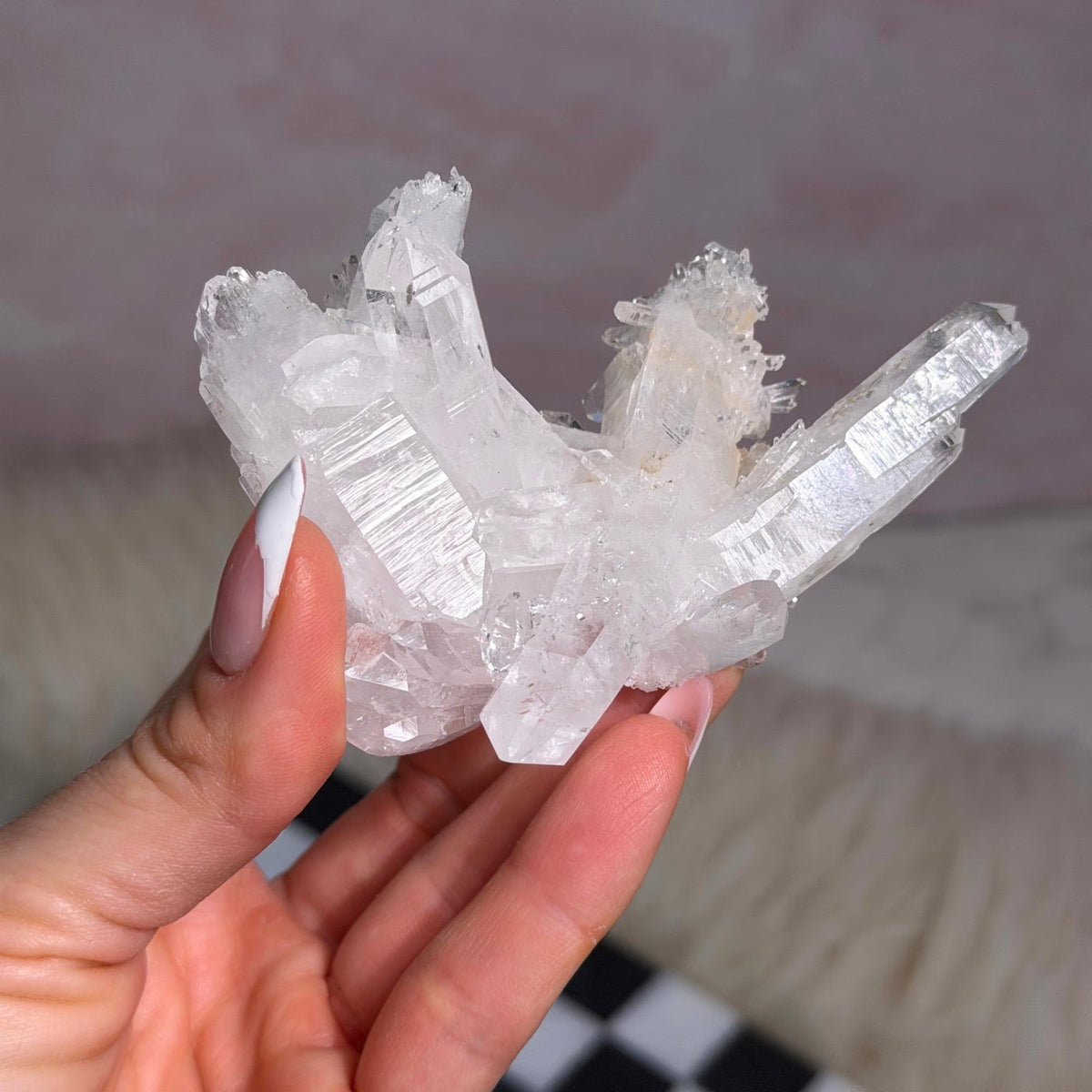 Colombian Lemurian Quartz Cluster 101g Natural Crystal Decor