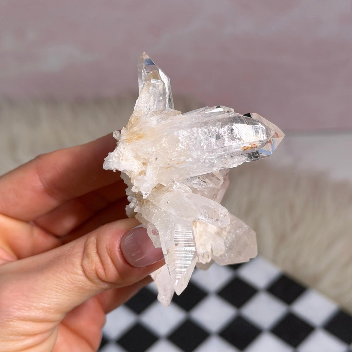 Colombian Lemurian Quartz Cluster 104g Natural Crystal Decor