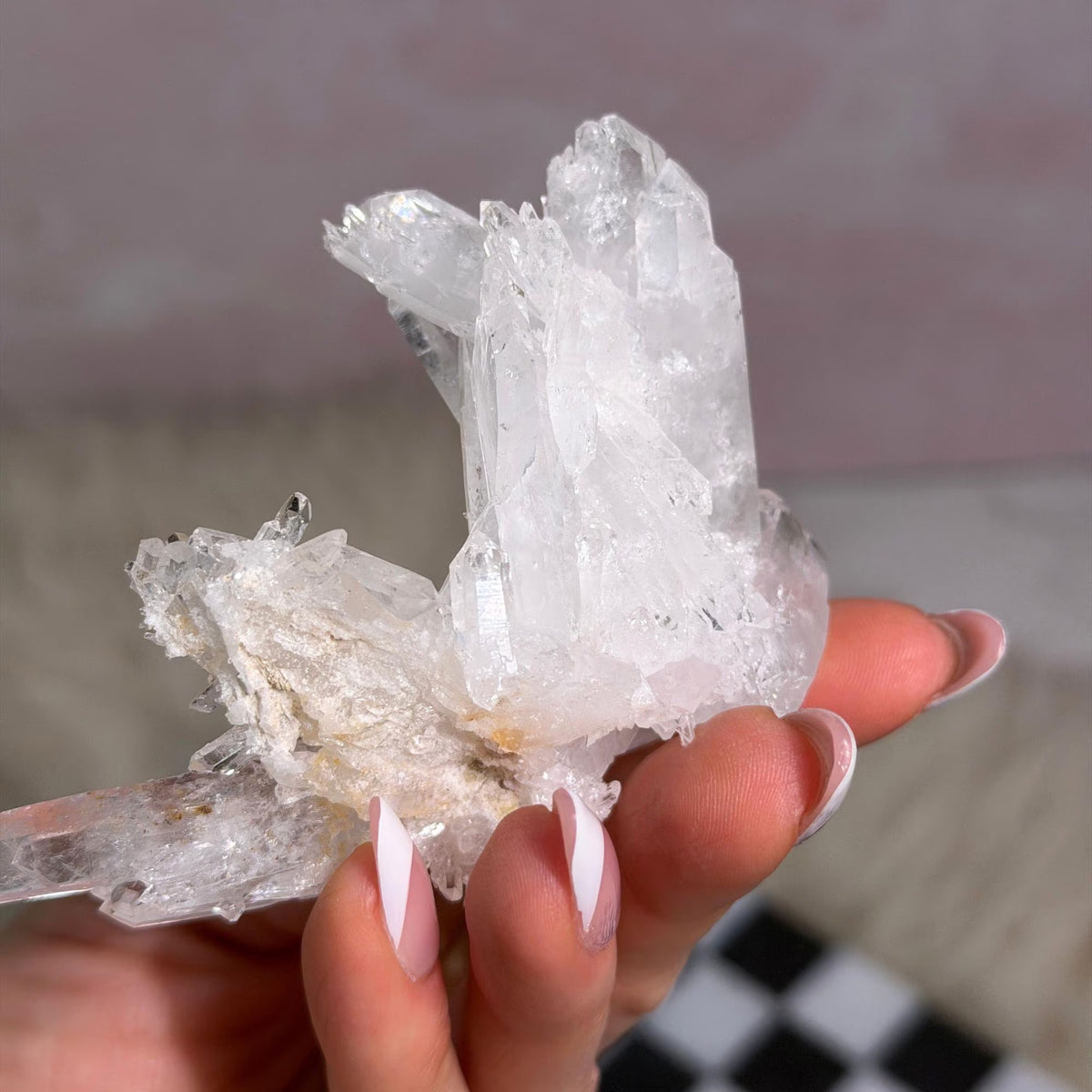 Colombian Lemurian Quartz Cluster 101g Natural Crystal Decor