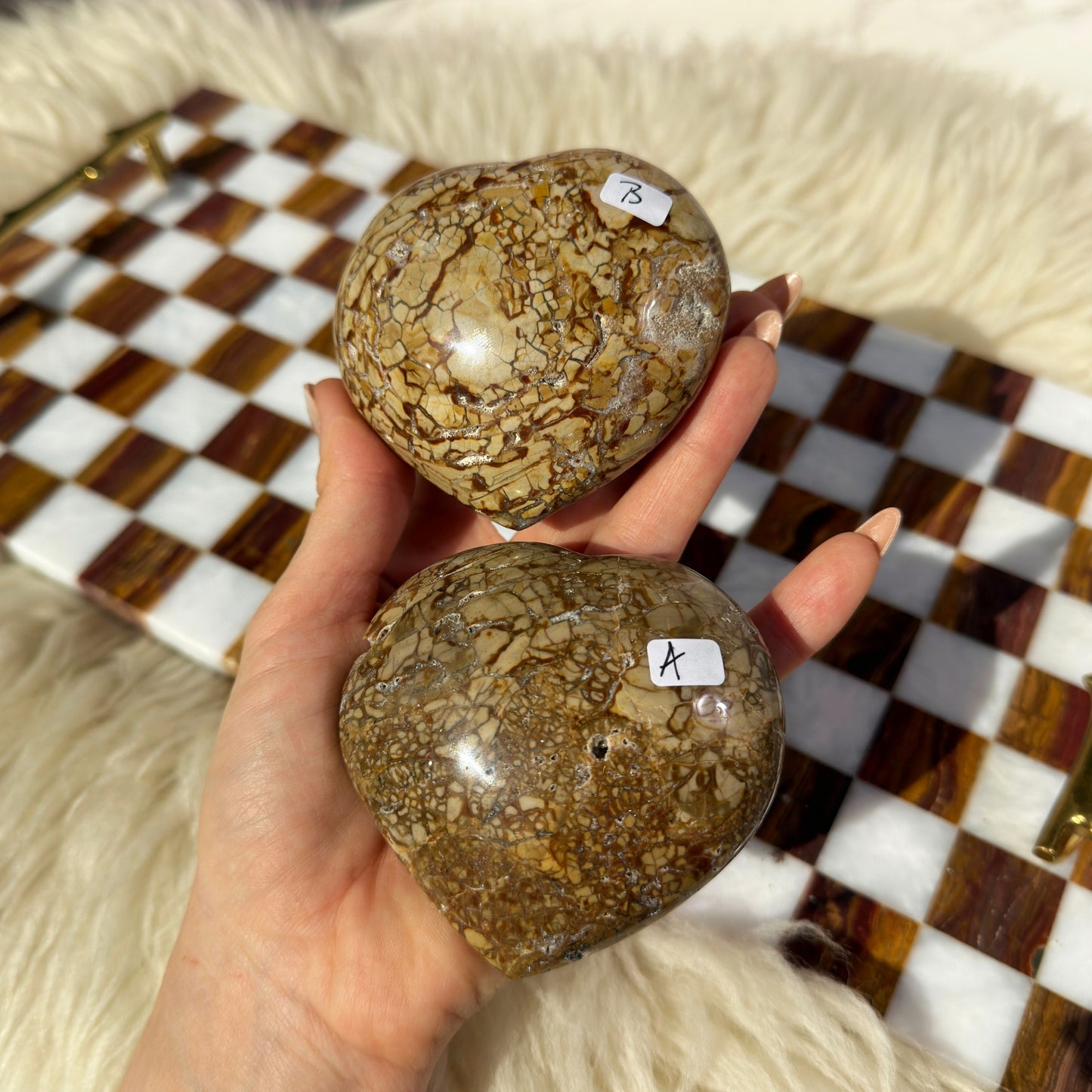 Ibis Jasper Heart 0.65lb | Natural Madagascar Stone with Quartz