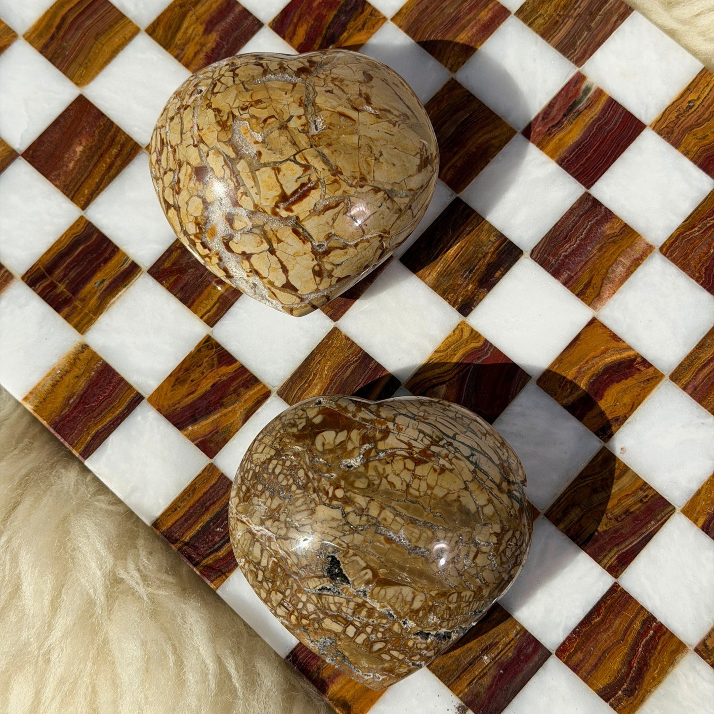 Ibis Jasper Heart 0.65lb | Natural Madagascar Stone with Quartz