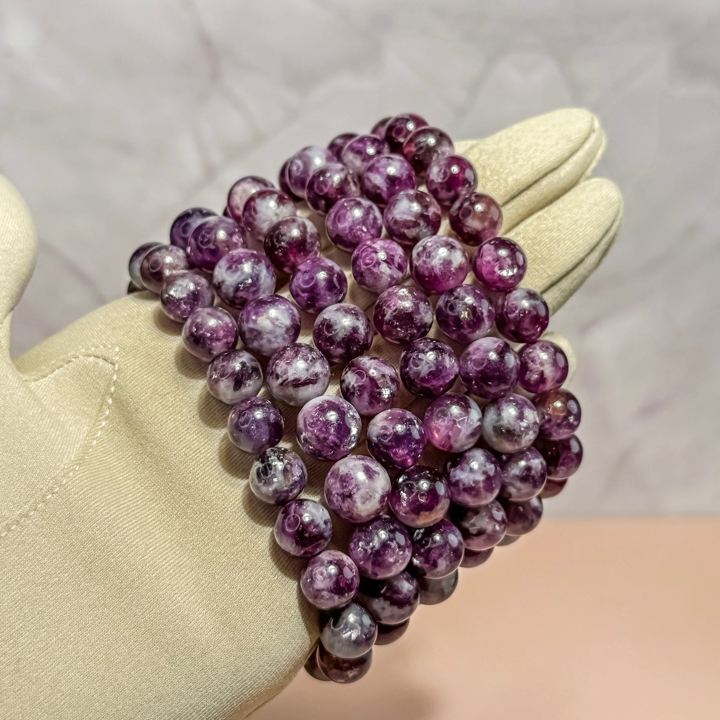 GEM LEPIDOLITE BRACELET