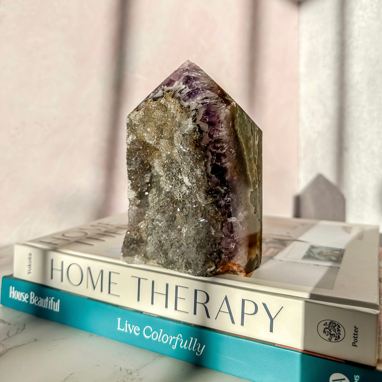 Galaxy Amethyst Tower with Druzy (2 lbs 8.2 oz)