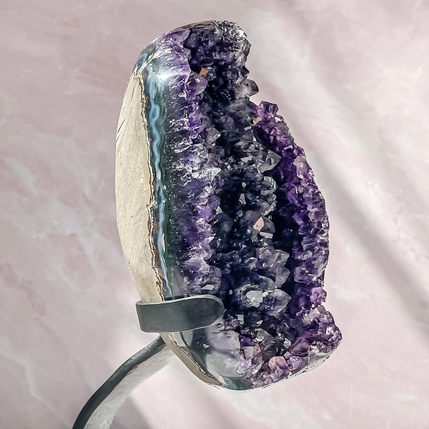 Stunning Uruguay Amethyst on Stand #1  (4 lbs 5.5 oz )