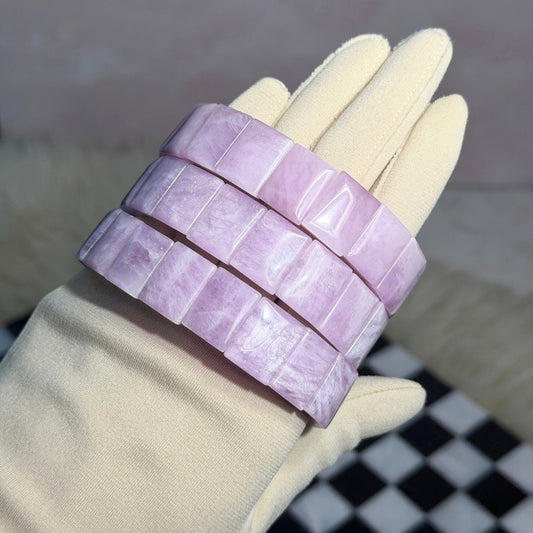 AAA Kunzite Cuff Bracelet 16mm