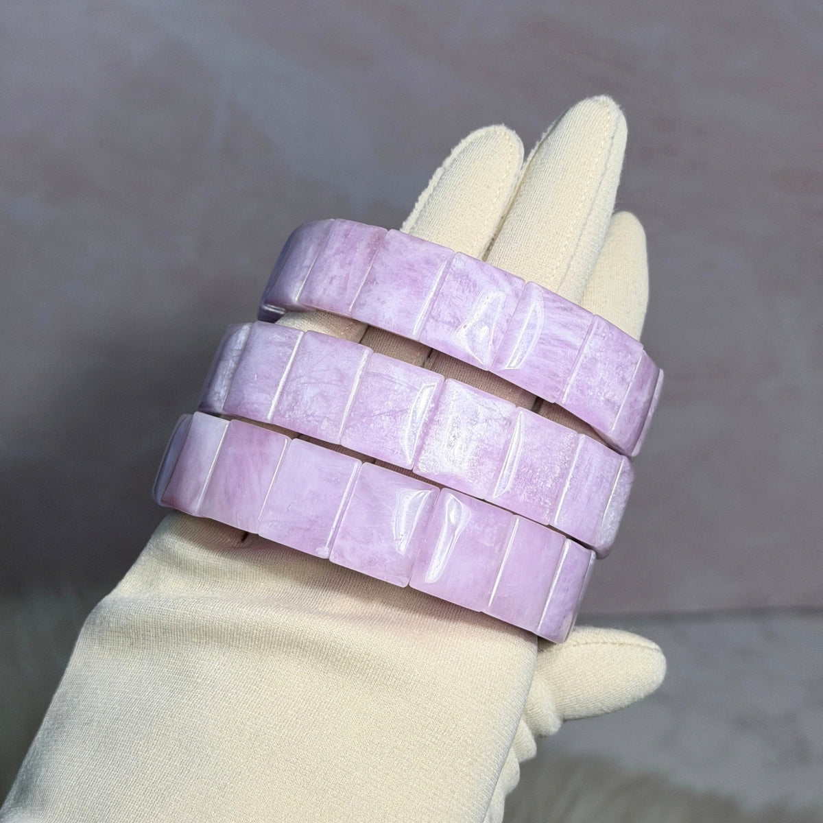 AAA Kunzite Cuff Bracelet 16mm