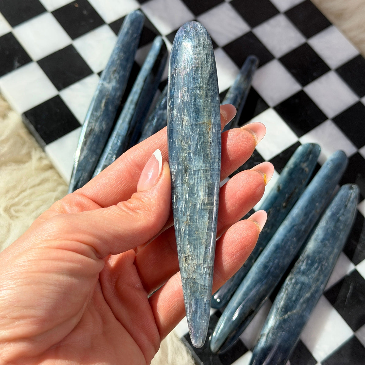 Gem Grade Kyanite Wand 5–6 Inch Natural Crystal