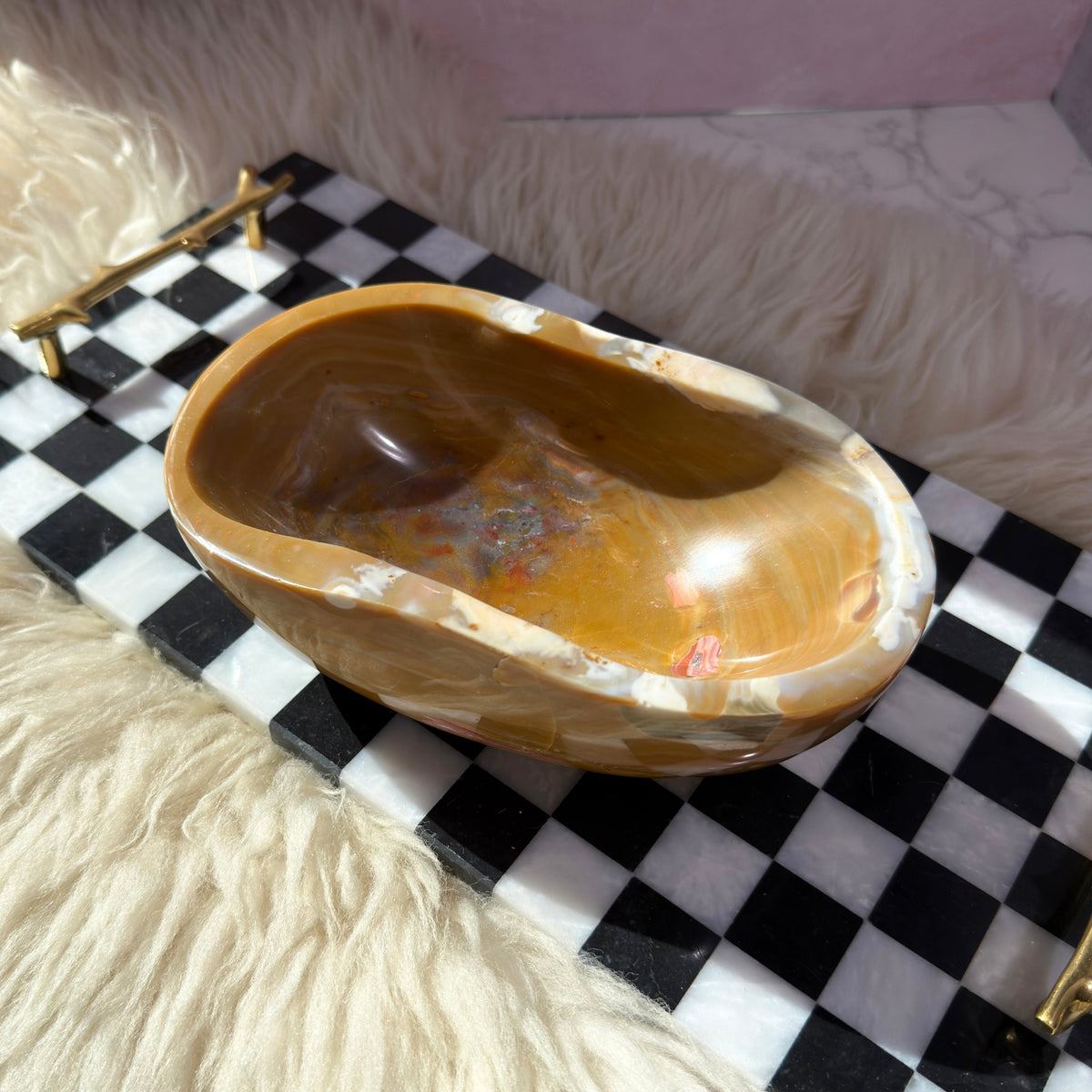 Ocean Jasper Bowl 3.68 lbs Madagascar Polished Gemstone Decor