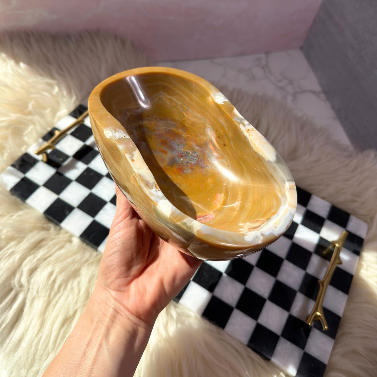 Ocean Jasper Bowl 3.68 lbs Madagascar Polished Gemstone Decor
