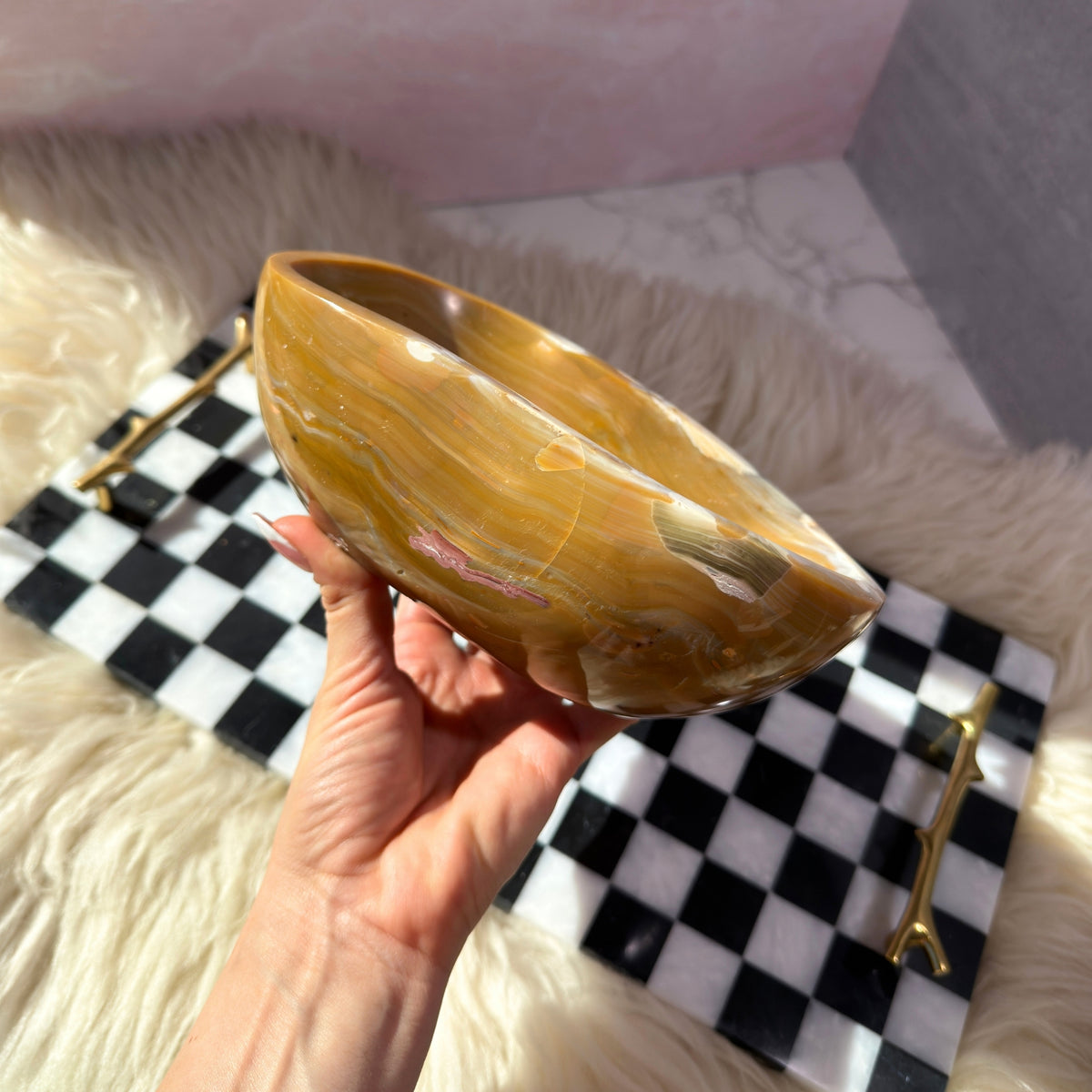 Ocean Jasper Bowl 3.68 lbs Madagascar Polished Gemstone Decor