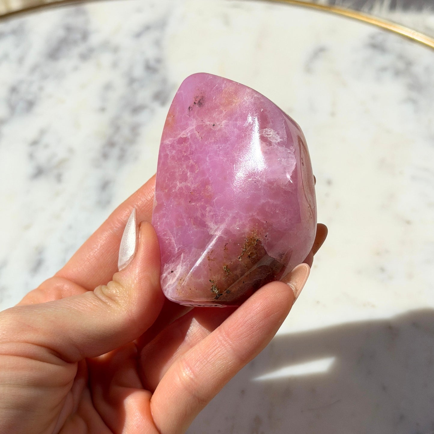 Rare Pink Aragonite Free Form 0.3 lb | Natural Afghanistan Crystal