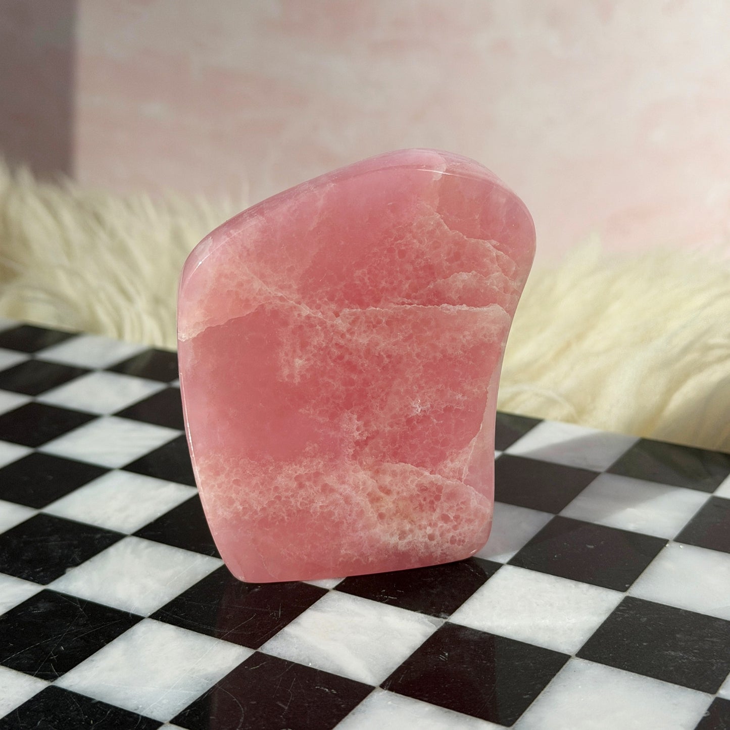 Rare Pink Aragonite Free Form 0.4lb | Natural Afghanistan Stone