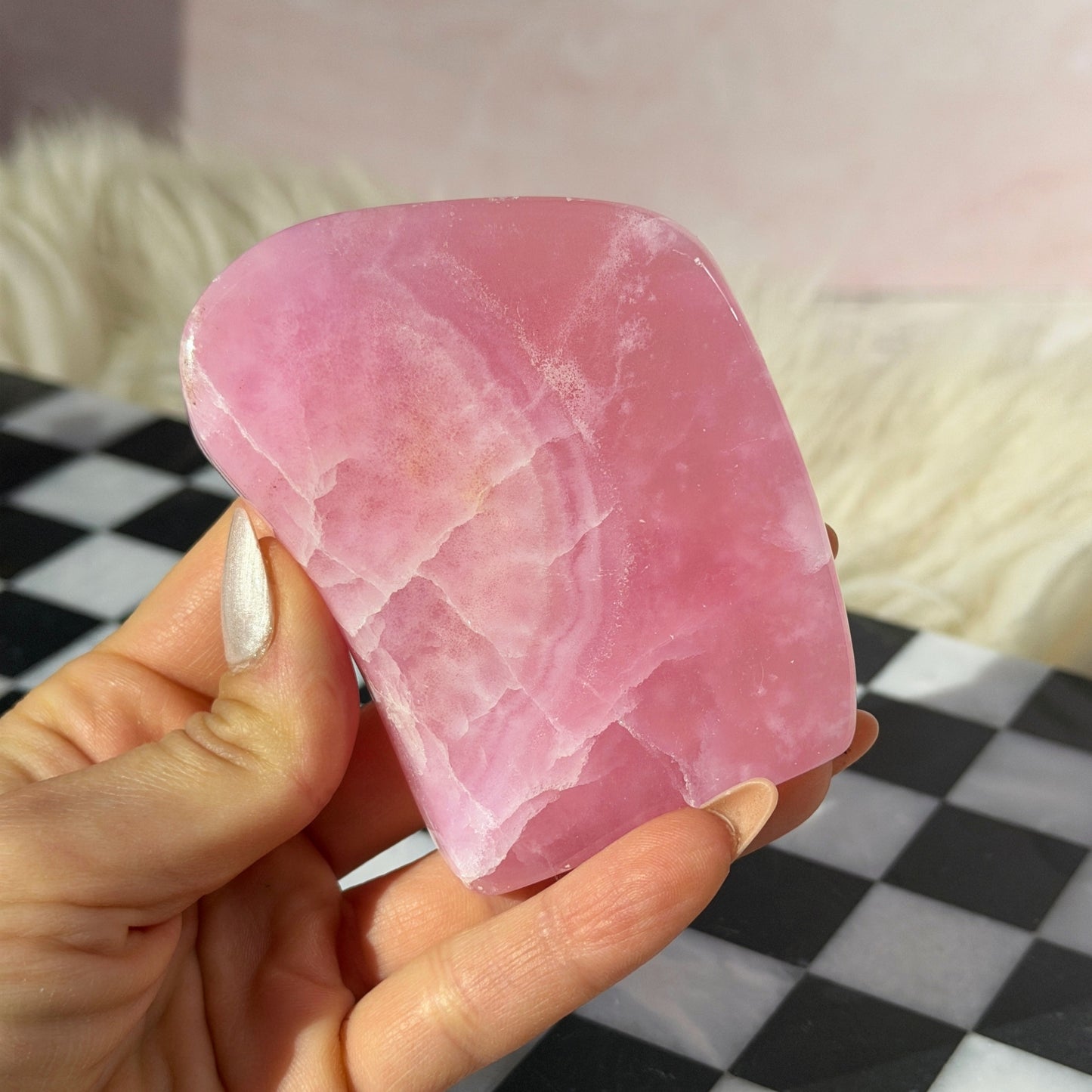 Rare Pink Aragonite Free Form 0.4lb | Natural Afghanistan Stone