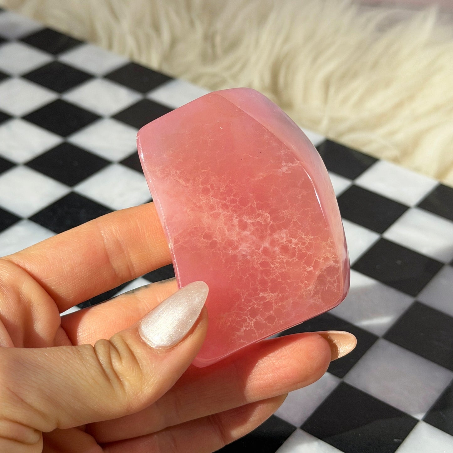 Rare Pink Aragonite Free Form 0.25lb | Natural Afghanistan Stone