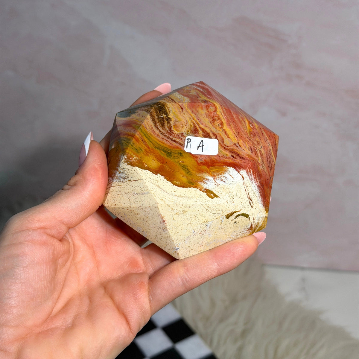 Polychrome Jasper Hexagon 0.7lb Madagascar Natural Stone