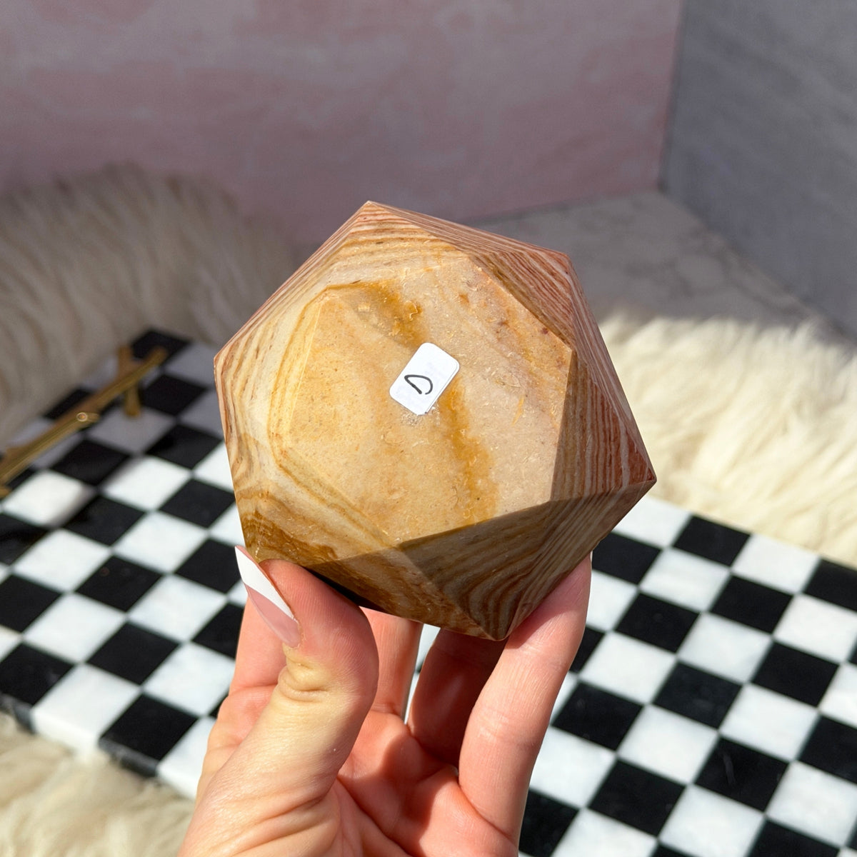 Polychrome Jasper Hexagon 1lb Madagascar Natural Crystal Decor
