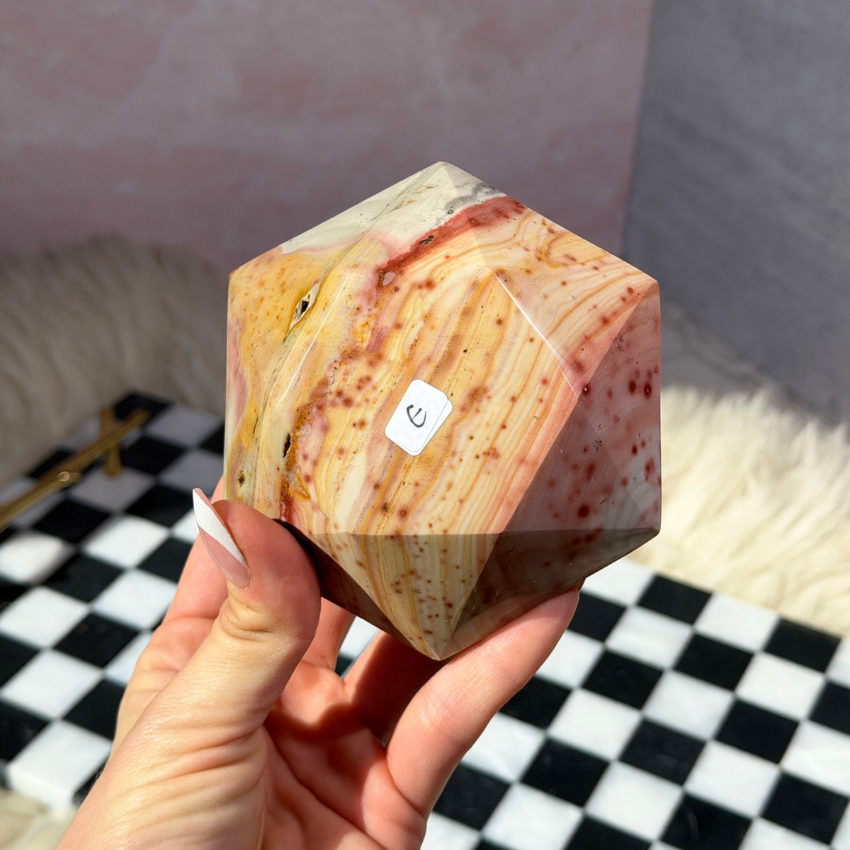 Polychrome Jasper Hexagon 1.3lb Madagascar Natural Crystal Decor