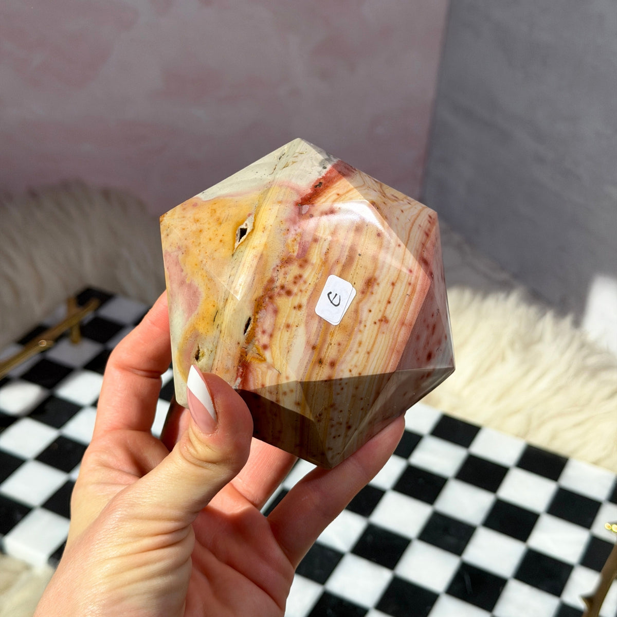 Polychrome Jasper Hexagon 1.3lb Madagascar Natural Crystal Decor