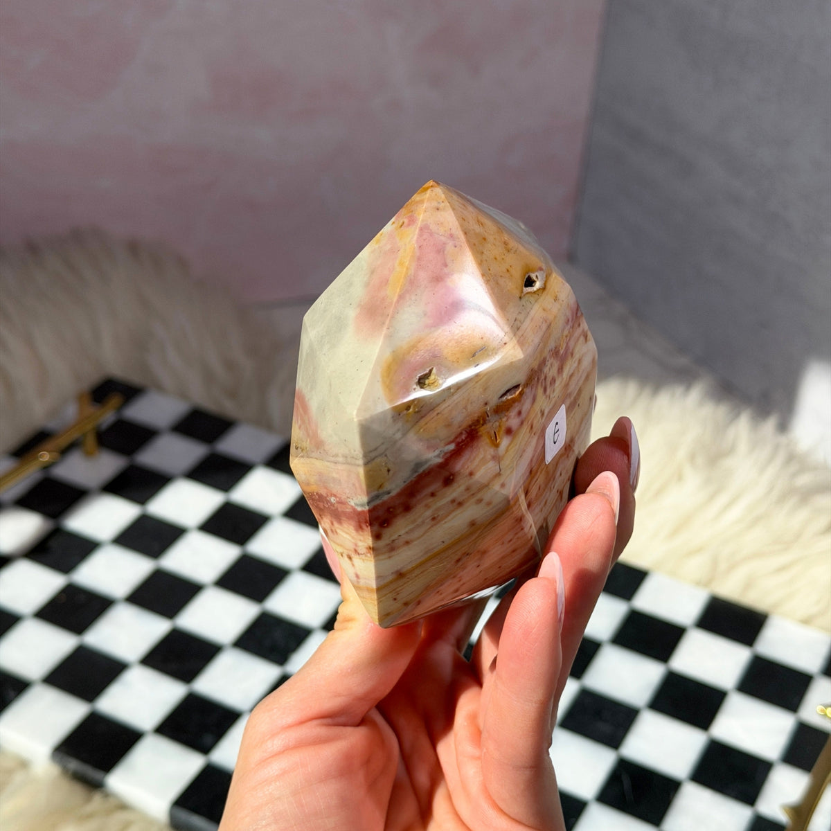 Polychrome Jasper Hexagon 1.3lb Madagascar Natural Crystal Decor