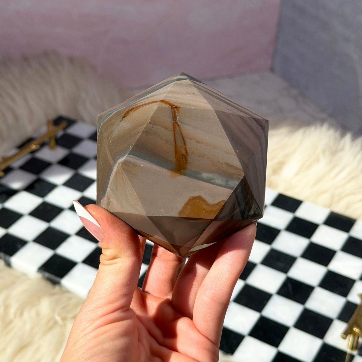 Polychrome Jasper Hexagon 1lb Madagascar Natural Stone Decor