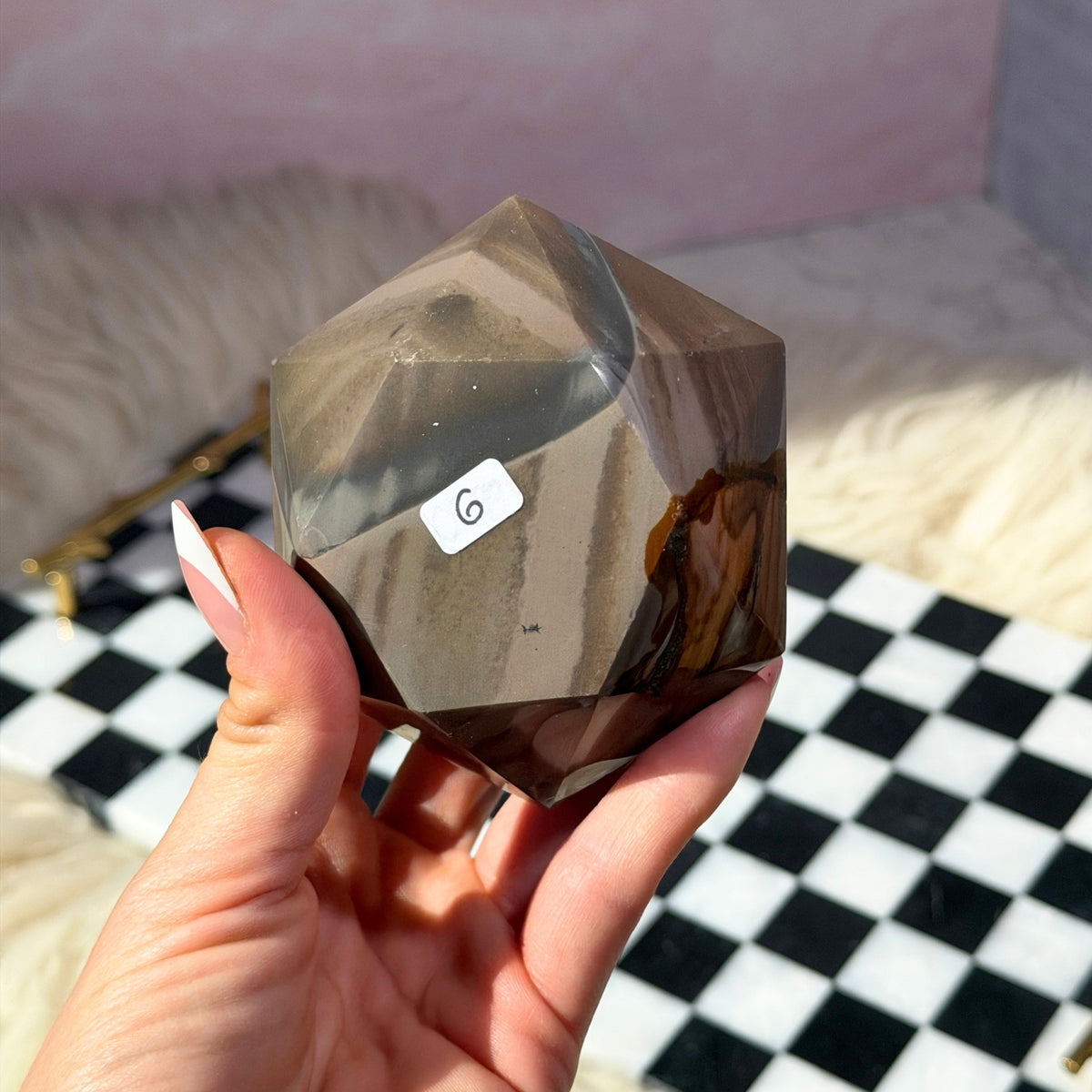 Polychrome Jasper Hexagon 1lb Madagascar Natural Stone Decor