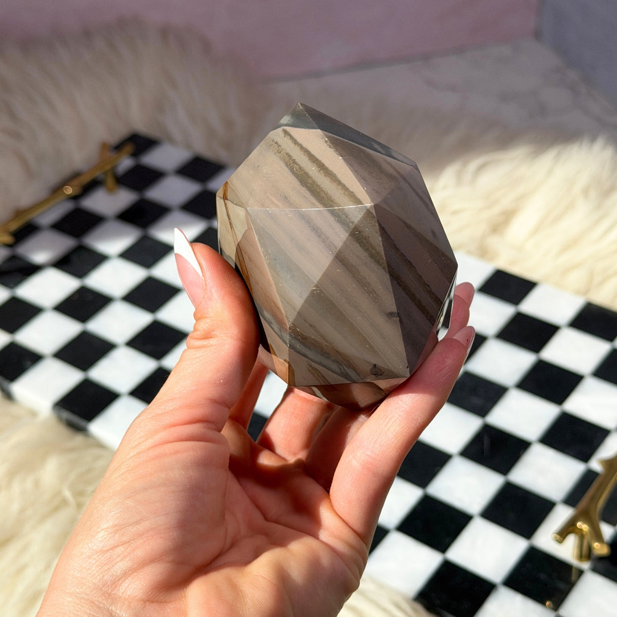 Polychrome Jasper Hexagon 1lb Madagascar Natural Stone Decor