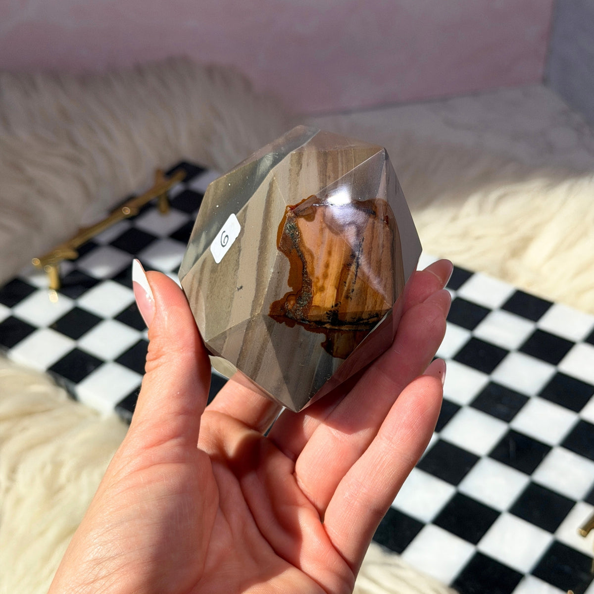 Polychrome Jasper Hexagon 1lb Madagascar Natural Stone Decor